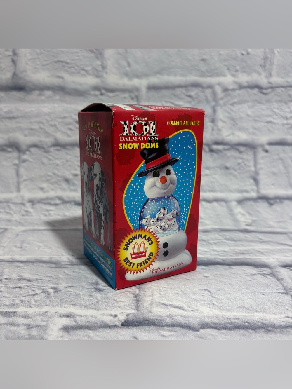 NIB Vintage 1996 McDonalds Disney 101 Dalmatians “Snow Dome” snow globe